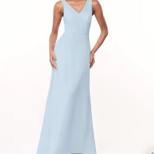 Azazie Nala sky blue gown - NEW